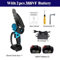 전동공구 전기톱 전동톱 Makita 18V 배터리 EU 플러그 용 배터리 절삭기구 절단기, 협력사, 2 388Vf 배터리 포함