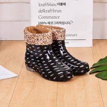 여성장화 신상레인부츠 패션장화 예쁜방수장화 성인레인부츠 숏레인부츠 미들장화 방수워커 인박카001 여성용 장화 플러스 벨벳 따뜻한 빛 짧은 튜브 워터 부츠 방수 장화 사계절 패션 미끄럼 방지 성인 숙녀 워터 슈즈