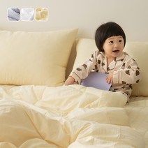 [국산] 2023 리빙캐슬 구름 알러지케어 마이크로 차렵 이불 / 워싱 고밀도 옥수수솜