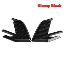 유니버설 카 사이드 펜더 벤트 윙 커버 트림 아우디 A3 A4 A5 A6 A7 A8 Q3 Q5 Q7 RS5 RS6 RS7 S3 S4 TT, 01 Glossy Black