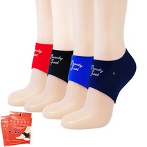 예쁜발 풋패드 덧신 각질제거 발미용 굳은살제거 보습, 프리사이즈, 레드