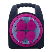 세이즈 코드릴 전기릴선 캠핑릴선 연장선 오토릴 캠핑전기선 작업선 X2MIP-10M-1.5SQ 핫핑크 (5핀케이블).