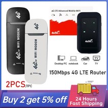 와이파이라우터 포켓 4g LTE 리피터 신호 증폭기 익스팬더 모바일 핫스팟 무선 163, 2pcs 블랙