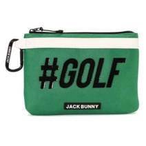 파리게이츠 골프 파우치 잭바니 러셀 메쉬 유틸리티 소품 손 가방 카라비너 부착 2023년, 그린