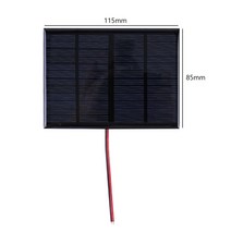 태양광 충전기 접이식 태양열 발전기 모듈 솔라 패널 캠핑 태양 전지 휴대용 야외 태양, 3w 12v