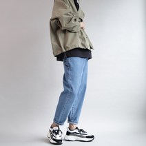 남성용 데일리 베이직 9부 테이퍼드 진