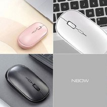 노트북 데스크탑 태블릿 스마트폰 2채널 무선 마우스, 본상품선택, 블루투스마우스(NG02)_화이트, 본상품선택