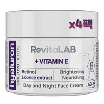 RevitaLAB 히알루론 안티에이징 데이 앤 나이트 크림 50ml x4팩