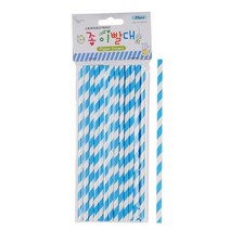 스트라이프 종이 빨대 25pcs 약20cm 일회용 색깔 음료 커피, 벤타샵상품선택, 벤타샵상품선택