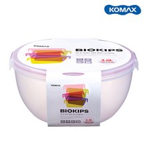 코멕스 바이오킵스 볼용기 원형 투명 밀폐용기 (0.8~4L), 원/34호