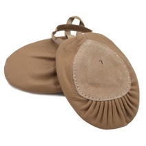 카시와 하우스 댄스 코트 발레 댄스 전문 가죽 발레 하프 슈즈 소프트 보텀 댄스 슈즈 여성 성인 116131006, 브라운(34야드 -36야드), 더 큰 크기