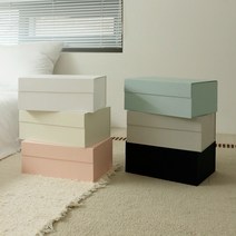 접이식 고급 선물 상자 싸바리 자석 큰 대형 의류 포장 박스 패키지 (S/M/L), M (365x260x135mm), 바닐라
