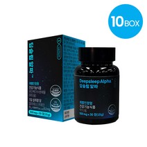 정품 딥슬립알파 수면 건강 기능성 영양제 락티움, 500mg, 10박스, 30정