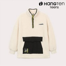 행텐 주니어 남아 타프트 플리스 아노락 티셔츠-PI8N073181369