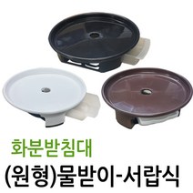 화분받침대 원형 물받이 물빠짐구멍, 블랙