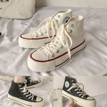 CØupang ⁀‿⁀여성 하이탑 스니커즈 단화 캔버스 AL565 여성단화 하이탑 여성스니커즈 단화 스니커즈Ｇo질라몰