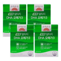 고려은단 퓨어 알티지 DHA 오메가3 751mg X 60캡슐 4통, 상세페이지 참조, 상세페이지 참조