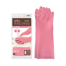코멕스 롱면코팅 (중) 핑크 5개 고무장갑