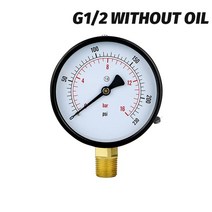 디지털 압력계 차압계 연료 공기 유압 테스터용 압력 게이지 스레드 링크 Zg1/2 1 1.6 2.5 4 6 600ba, 02 02_05 0-6bar