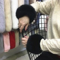 밍크 손목 워머 2 개입 퍼 워머 속목 패션 토시 손목 퍼 워머 팔 워머 남여공용 암 워머 퍼토시 따뜻한