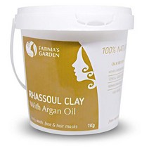 클렌주스 디톡스 몸속독소 제거 배출 Fatima39s Garden의 Rhassoul Clay 얼굴 헤어 터키식 목욕탕 모로코 Ghassoul 점토 클렌징 연화 모발 Vegan, 아르간 + 유칼립투스, 35 Fl Oz(1팩)