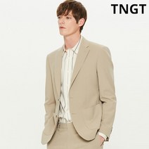 (정품)TNGT 베이지 솔리드 뉴어크핏 자켓
