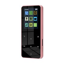 1.8 인치 MP3 MP4 음악 플레이어 터치 스크린 블루투스 5.0 Hifi 워크맨 FM 라디오 알람 시계 보수계 전자, 03 분홍색