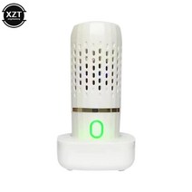 과일세척기 새로운 야채 기계 캡슐 모양 휴대용 초음파 무선 식품 정수기 주방 음식 기, 하얀