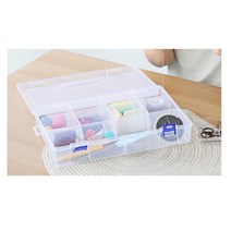 씸카드 USB 바느질용품수납 투명 정리함 장남감용 부품함 집게용 화장품용 매장용