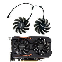 기가바이트 GTX 1050Ti RX 550 RX560 그래픽 비디오 카드용 쿨러 선풍기 교체 75mm PLD08010S12HH T128010SU 4 핀 0.35A, 01 1set
