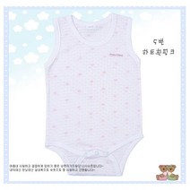 베이비하트 시원한 자가드 실켓순면 민소매 여름용 바디슈트(신생아~16개월)-국내산