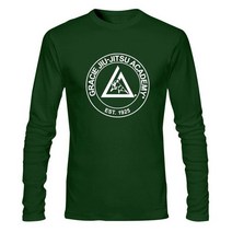 도복 남자 의류 뉴 그레이시 Jiu 아카데미 로고 포켓-커스텀 남성용 티셔츠