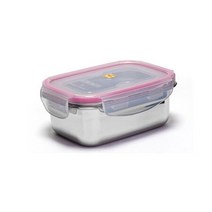 퀸센스 오렌지락 사각 1 2 스테인레스 반찬통 도시락, 상세페이지 참조