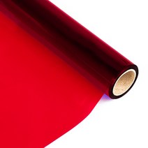 PVC투명컬러필름 빨강/파랑/노랑 0.3T 950mm폭 경질/비접착 학습교재 DIY비닐공예 투명필름지, PVC투명빨강 950x1000mm 3매