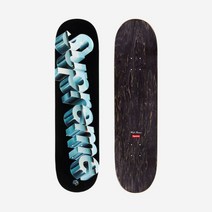 [정품] 슈프림 크롬 로고 스케이트보드 덱 블랙 - 20SS Supreme Chrome Logo Skateboard Deck Black