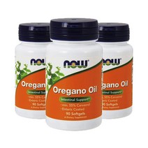 나우푸드 오레가노 오일 90캡슐 x 3통 (생강 오일 펜넬 오일 함유)