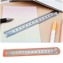 15cm 자 쇠자 직자 디자인 재단 측정 스텐 방안자 커팅자 스틸 스테인리스 양면 센티미터 인치 걸이용 작업 업무 문구 사무 미술 그리기 학용품 수업 도구 용품 기구 준비물 제도