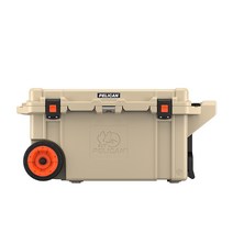 펠리칸 엘리트 휠 쿨러 80QT Tan