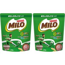 [일본직구] 네슬레 마일로 오리지널 240g×2개 우유에 타먹는 초코가루 코코아파우더, 상품선택, 2개, 240g