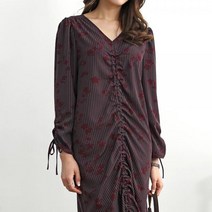 Lovely 나염원피스 플라워원피스 주름원피스 소매끈 나염원피스 플라워원피스 주름원피스 소매끈원피스 스트링원피스 옆트임원피스 세로스트라이프 브이넥원피스 뒷지퍼원피스 페미닌룩