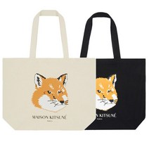 MAISON KITSUNE 명품메종키츠네 폭스헤드 에코백 2컬러 EU05110WW0008 EU05110WW0008N