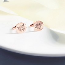 커프스링크 와이셔츠 단추 악세사리 셔츠핀 소매집게 맞춤형 커프스 애완 동물 기념 발렌타인 데이 선물 아버지의 날