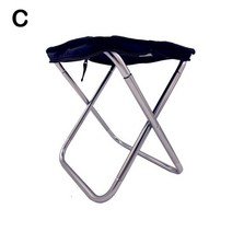 그라운드체어 경량 캠핑 폴딩체어 Outdoor Aluminium Alloy Portable Folding Fishing Chair Picnic Camp Stool Chairs Ea, [03] C