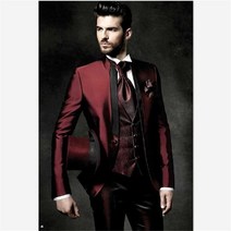 남성정장세트 수트 양복 신랑 들러리 맞춤 제작 턱시도 원 버튼 결혼식 베스트 맨 블레이저 자켓 바지 조끼