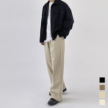 모노마인 남자 와이드 팬츠 코튼 치노 빅사이즈 밴딩 면바지