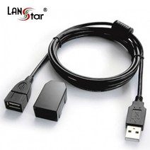 LANstar USB2.0 Lock 연장케이블 1.8m/LS-USBLOCK-1.8M/락고정 클립 A형(M/F) 연장 케이블/쇼트및 스파크 방지/잠금장치로 케이블 연결부분이 빠지지, 상세내용표시