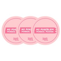 터치인솔 노포어블럼 미네랄 노세범 모공 파우더 5g, 3개