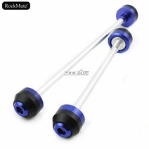 오토바이 전후방 차축 포크 휠 프로텍터 충돌 슬라이더 야마하 YZF R6 2008, 01 Front Black 08-16