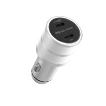 85W USB PD PPS 듀얼 차량용 초고속충전기 CP420, 차량용초고속충전기-CP420실버