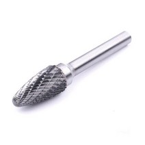 1pcs 6mm * 12mm 초경 텅스텐 강철 그라인딩 헤드 더블 컷 밀링 커터 목공 로타리 파일 CNC 도구 조각, 05 F